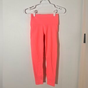 Fabletics powerhold coral pink leggings xxs